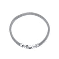 RINNTIN SB65 3mm Italian Popcorn Chain S925 Sterling Silver Bracelet for Men Vintage Punk Rock Hip Hop Fine Jewelry Gift