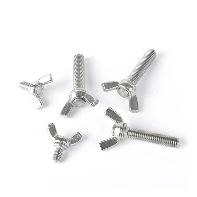 DongJi Factory Wholesale Grade A2-70 A4-80 Din316 Wing Chair Bolt M10 Bolts Stainless Steel Wing Bed Bolts Auger Screw Conveyor