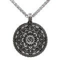 Custom Hot-selling Double-sided Nordic Mythology Flower Pendant Amulet Men's Necklace Accessories Long Necklace