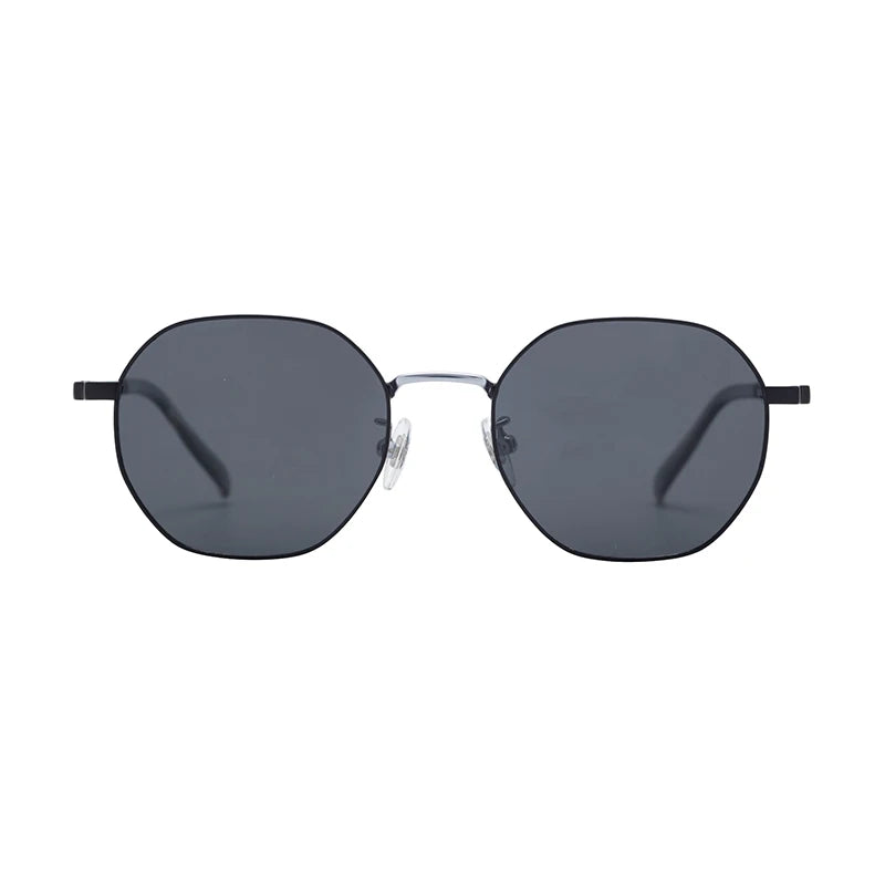 Fashionable UV Polarized Sunglasses with Square Flexible Titanium Alloy Frame Gold or Silver Color