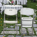 Factory Wholesale White HDPE Folding Chairs Modern High Wedding Event & Dining Chair for Kitchen & Hotel Use
