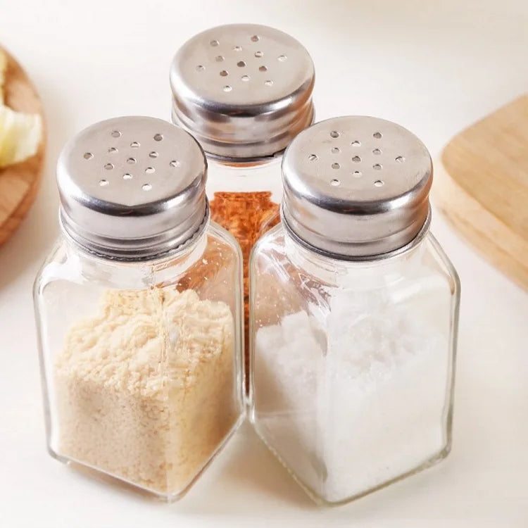 120ml Spice Bottles Glass Spice Bottles 50ml Bottles for Herb Seasoning Storage