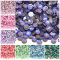 Latest New Colors Luminous Ss3-ss50 Wholesale Non Hotfix Cryatl Opal  Flat Back Crystal  Glass Rhinestones for DIY Gym Clothing