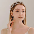 Miallo 3Pcs/set Rhinestone Wedding Bridal Jewelry Set Crown Earrings Set for Women Party