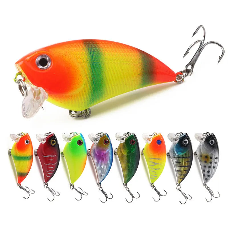 Wholesale VI008 5.5cm 6.6g Artificial ABS Hard Plastic Vibration Baits VIB Fishing Lures