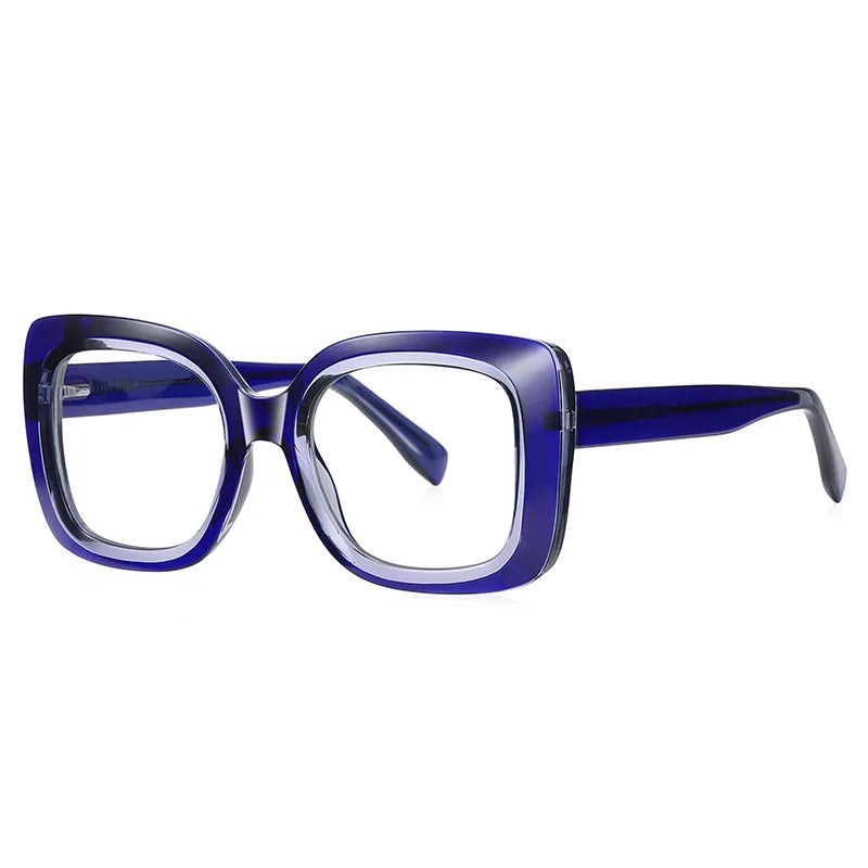 2025 Rectangle Large TR90 Men and Women Full Rim Glasses Frame Light Plastic Square Spectacle With Spring Hinge