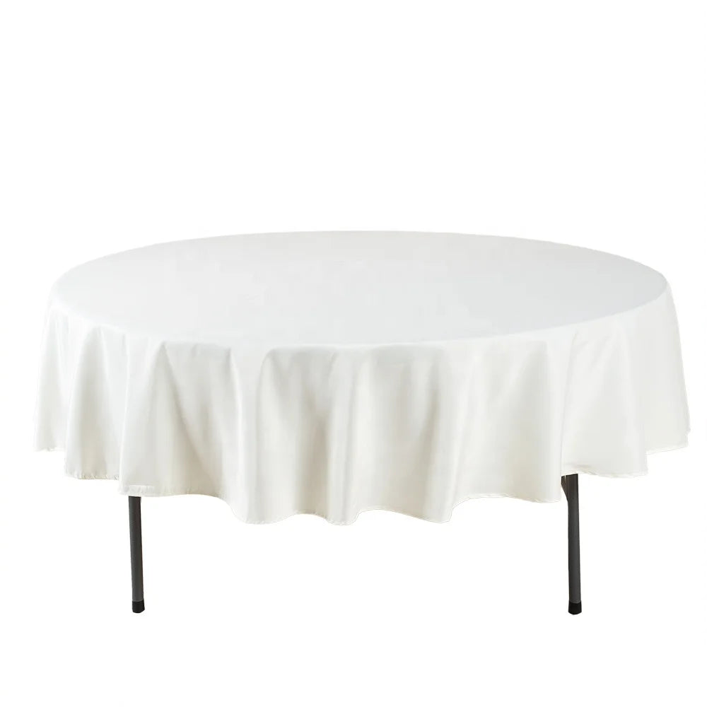 Nappes Ronde De Tables Mariage polyester fabric round tablecloth for wedding events
