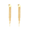 Luxury Women Jewelry Gold Plated Stainless Steel Hoop Earrings for Christmas Gifts