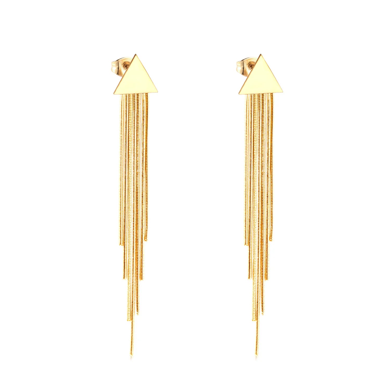Luxury Women Jewelry Gold Plated Stainless Steel Hoop Earrings for Christmas Gifts