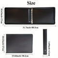 7 Ring Business Check Book Binder 600 Checks Capacity for 9" X 13" Sheets PP Waterproof  Checkbook Holder With Zip Pouch