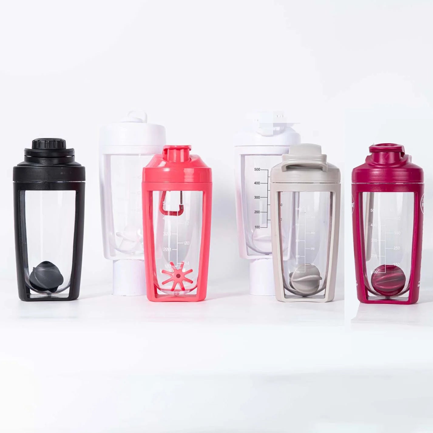 400ml 600ml Customer Logo Wholesale Gym Shaker Gym Sport Water Bottle Plastic Protein Shaker Cup