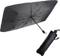 Wholesale Cheap Ready to Ship Silver Coating Three Folding Car Umbrella Car Sunshade Umbrella