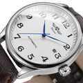 T-WINNER Fashion Top Sale Quality Custom Men Watch Relojes Mayor Jam Tangan Relojes Hombre Automatic Mechanical Date Wristwatch