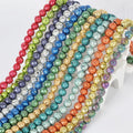 Mixed Color Lava Natural Loose Beads Electroplated for DIY Jewelry Making Handmade Bracelets and Accessories