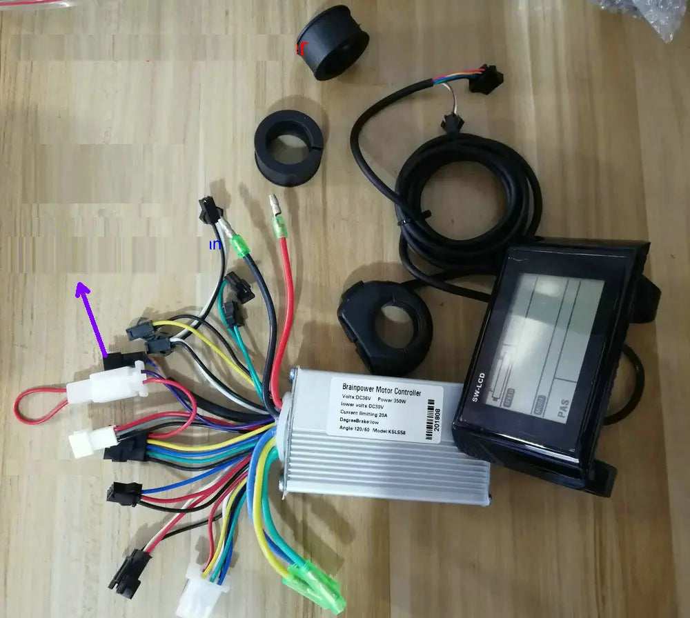 Big Size Screen LCD Display W900+Controller 24v36v48v60v 250W350W for Electric Bike Scooter MTB Dashboard SKATEBOARD Speed Meter