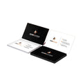 KY-C68 5X7 Inch Real Gold Foil Printing Vellum Paper With Customized Printing Wedding Invitation Thank You Cards