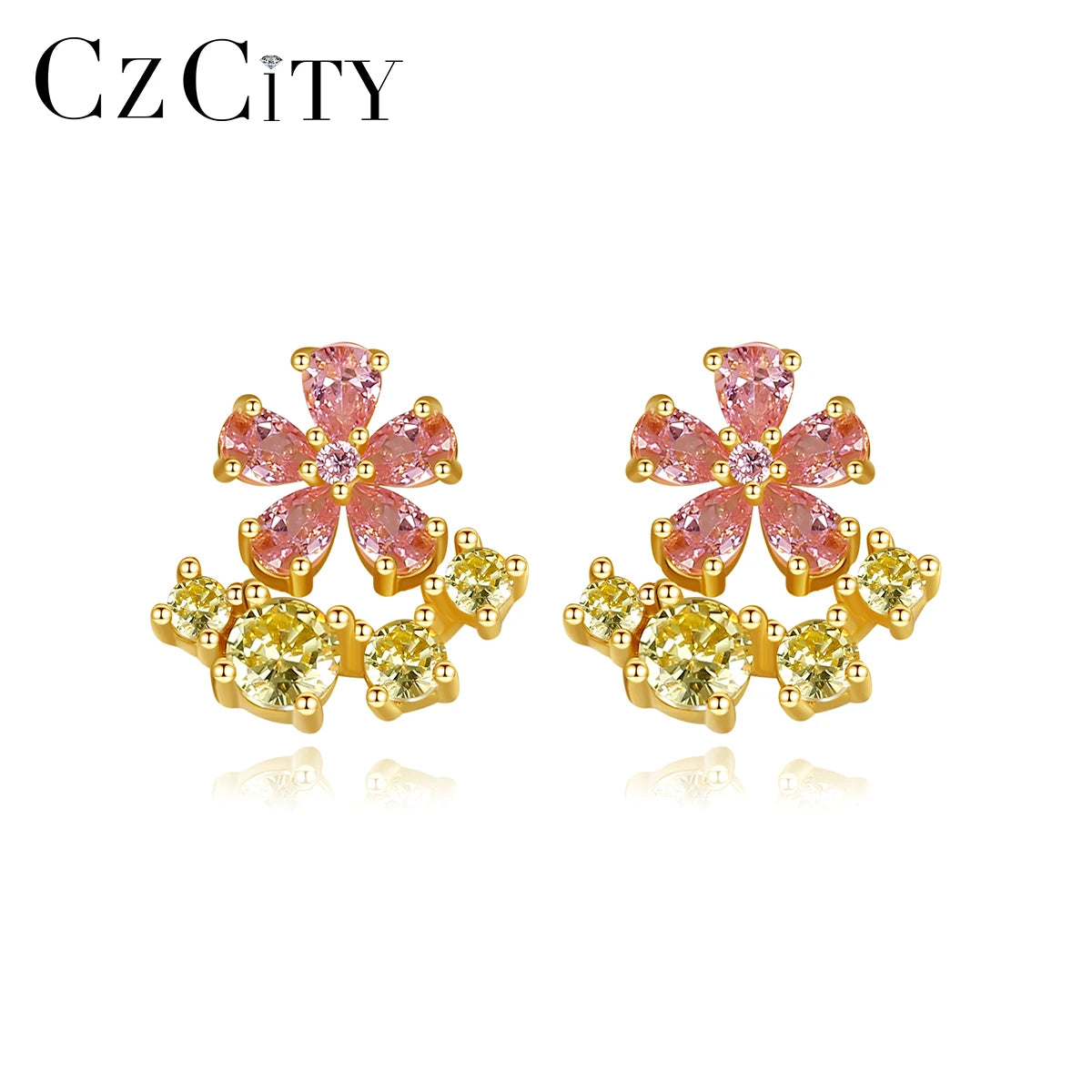 CZCITY Top Fashion Sterling Silver Huggie Woman Set 2026 Statement Jewelry Women's Earing Gold Plated Fine Jewelry Earring
