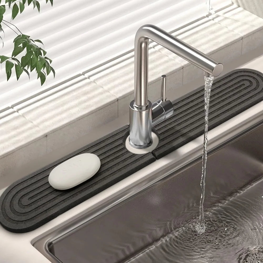 Diatomite Stone Faucet Water Absorbent Mat Sculpture Logo Stone Mat for Tap