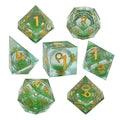 Resin DND Quicksand Right-Angle Liquid Dice RPG Tabletop Board Game Dice COC Resin Numbered Dice
