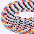 4mm 95pcs Crystal Glass Beads Regular Color Strawberry Faceted Crystal Beads Loose Spacer Beads for Jewelry Making Necklace DIY
