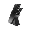 7 Piece Plastic Handle Kitchen Knife With Block Set Stainless Steel Knives Kitchen Knife Set