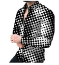 OEM/ODM Custom Floral Pattern Full Sleeve Shirt for Men Hot Sale All Printed Woven Wedding Party Prom Formal Button