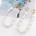 Deepeel CH001 30cm Handbag Accessories Pearl Handle Chains Beaded Short Bag Chain