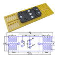 Din Rail Fixed Clamp Fasten Clip Mounting Plate With Mounting Slot For The Device Installation Onto 35 mm Din Rail