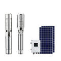 Hot Sales Stainless Steel Brushless Submersible Deep Well Borehole Solar Water Pump for Agriculture Irrigation Household 180W