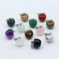 Wholesale Colourful Natural Crystal Carving Apple Fancy Fasper Stone Different Material Crystal Apple for Decoration