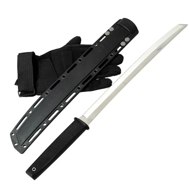 Stainless Steel DIY Rubber Pocket Knife Customizable OEM Industrial Hunting Survival Knife for Outdoor Use Plastic Blade