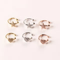 Minimally Designed Sparkling Zircon Circle Earrings with a Cool and Caring Style Exuding a Sense of Luxury and Fashion