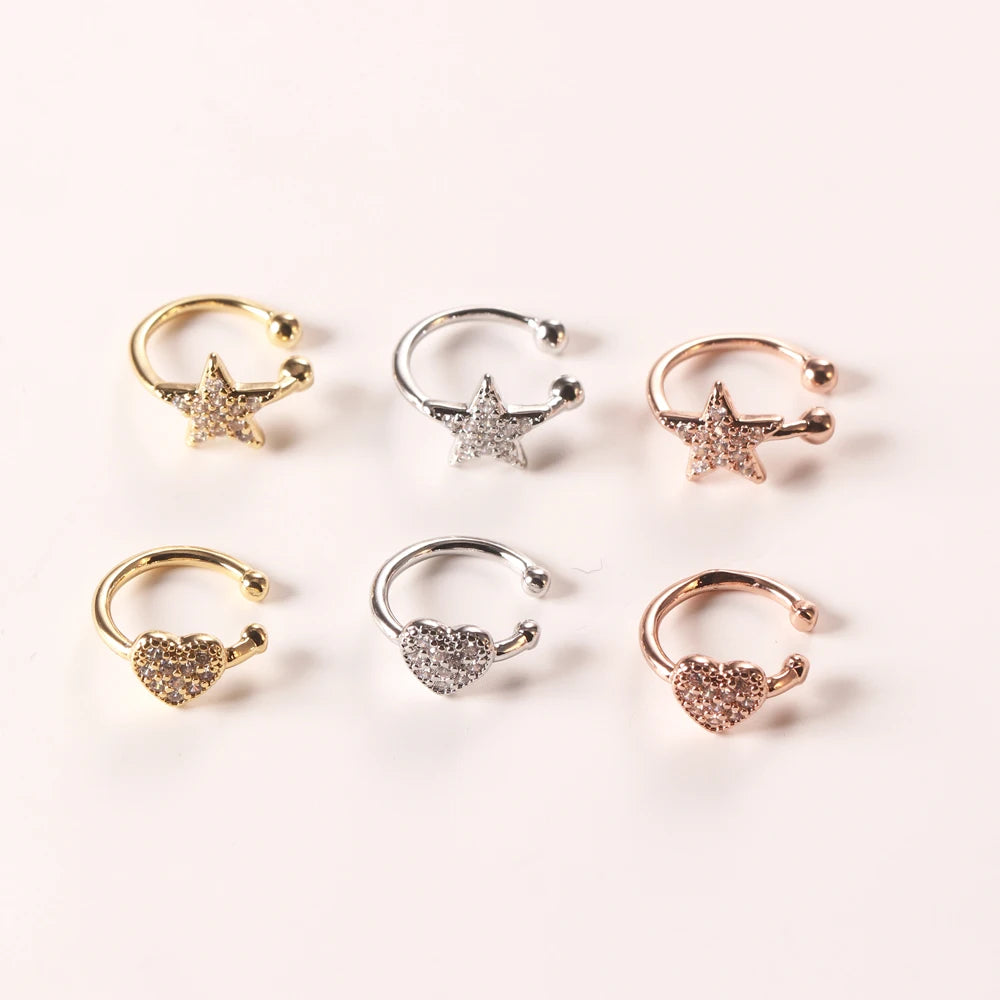 Minimally Designed Sparkling Zircon Circle Earrings with a Cool and Caring Style Exuding a Sense of Luxury and Fashion