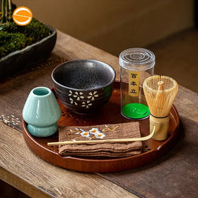 Customized Gift Packing Box Wholesale Handmade Natural Bamboo Japanese Matcha Accessories Bowl Whisk Matcha Kit Tools Matcha Set