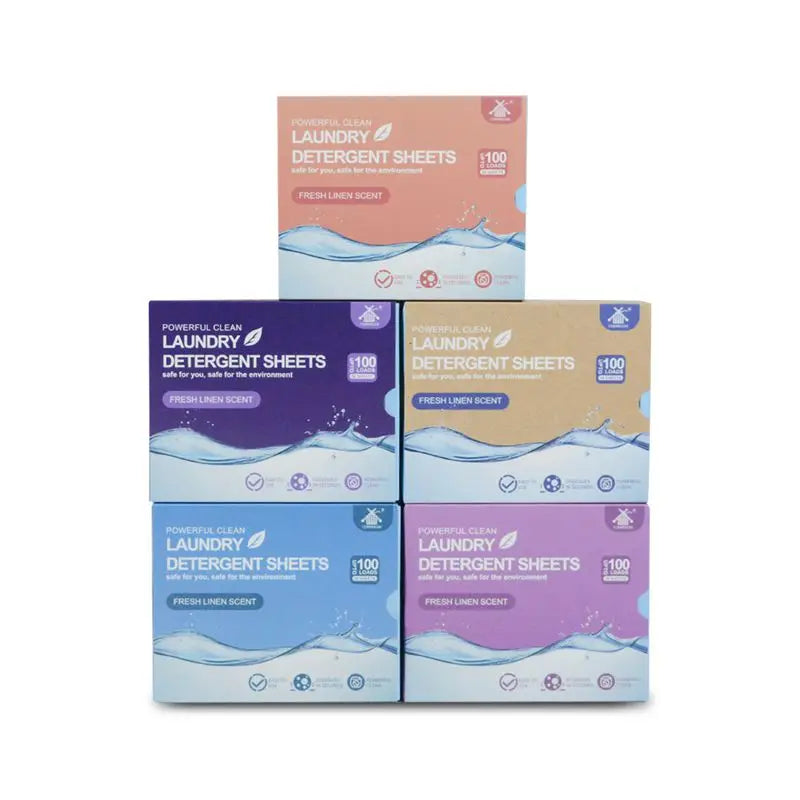 Free Sample Eco-Friendly Disposable Super Concentrated Plant-Based Formula Laundry Detergent Sheets