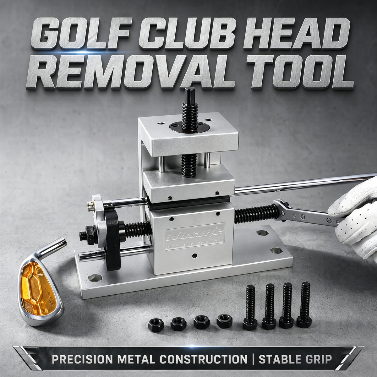 Wholesale OEM ODM CNC-Machined Custom Logo Club Vise Clamp Easy Head Detachment Repair Regripping Golf Clubhead Removal Tool MegaBDM