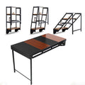 HOMEMORE Modern Fashion Design Furniture Wooden White Wall Mounted Folding Desk Foldable Table Space Save Table Frame for Office