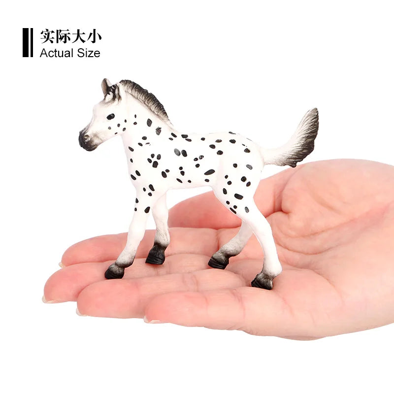 Wholesale Solid PVC Simulation Statue Model Animal Figures Animal Farm Figurines Horse Toys