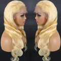Honey Blond Wig for Women Swiss Transparent 360 Wigs Human Hair Lace Front 34 Inch 613 Blonde Body Wave Wig