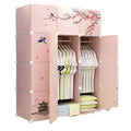 Maitian DIY Plastic Foldable Portable Folding Doors Cupboard Plastic Cube Cabinet Kids Wardrobe