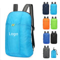 Custom Logo Lightweight Storage Backpack Waterproof Outdoor Sports Folding Bag Polyester Lining Zipper for Travel Cycling