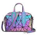 Lovevook NEW HOT SALE Famous Design Geometric Luminous Reflective Fashion Style Pu Leather Handbags for Women MegaBDM