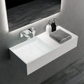 Modern Solid Surface Wall-mounted Resin Basin with Graphic Design GM Sink for Hotels 3 Year Warranty