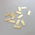 Vintage 14K Gold Filled Rectangle Charms Custom Engraved Logo Available for DIY Jewelry Bracelets Bulk Making