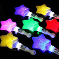 LED Flashing Neon Fairy Magic Star Glow Wand Kids Party Favor for Carnival Promotional Event Lighting Stars Toy