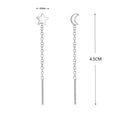 Hot Selling Long Tassel Earrings Multiple Shape 925 Sterling Silver Earrings for Women