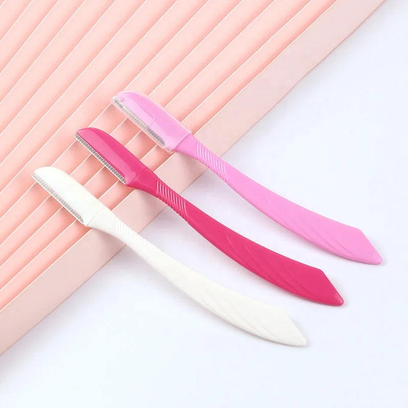 Hot Selling Portable Eyebrow Shaper New Style Face Hair Removal Trimmer Razor for Women Makeup Feature Made of Plastic
