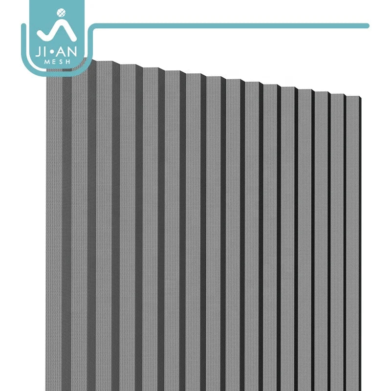 Premium 3.7M PET Plisse Mesh Invisible Uv Resistant Pleated Insect Screen Mesh REACH Compliant Breathable Mosquito Net for Villa