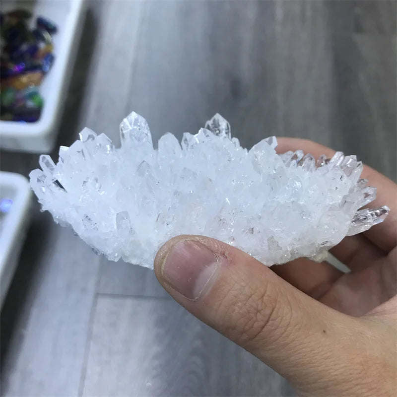 Wholesale Natural Large Reiki Rock Angel Phantom Clear Quartz Crystal Cluster Raw Unique Amethyst Aura Crystal Cluster