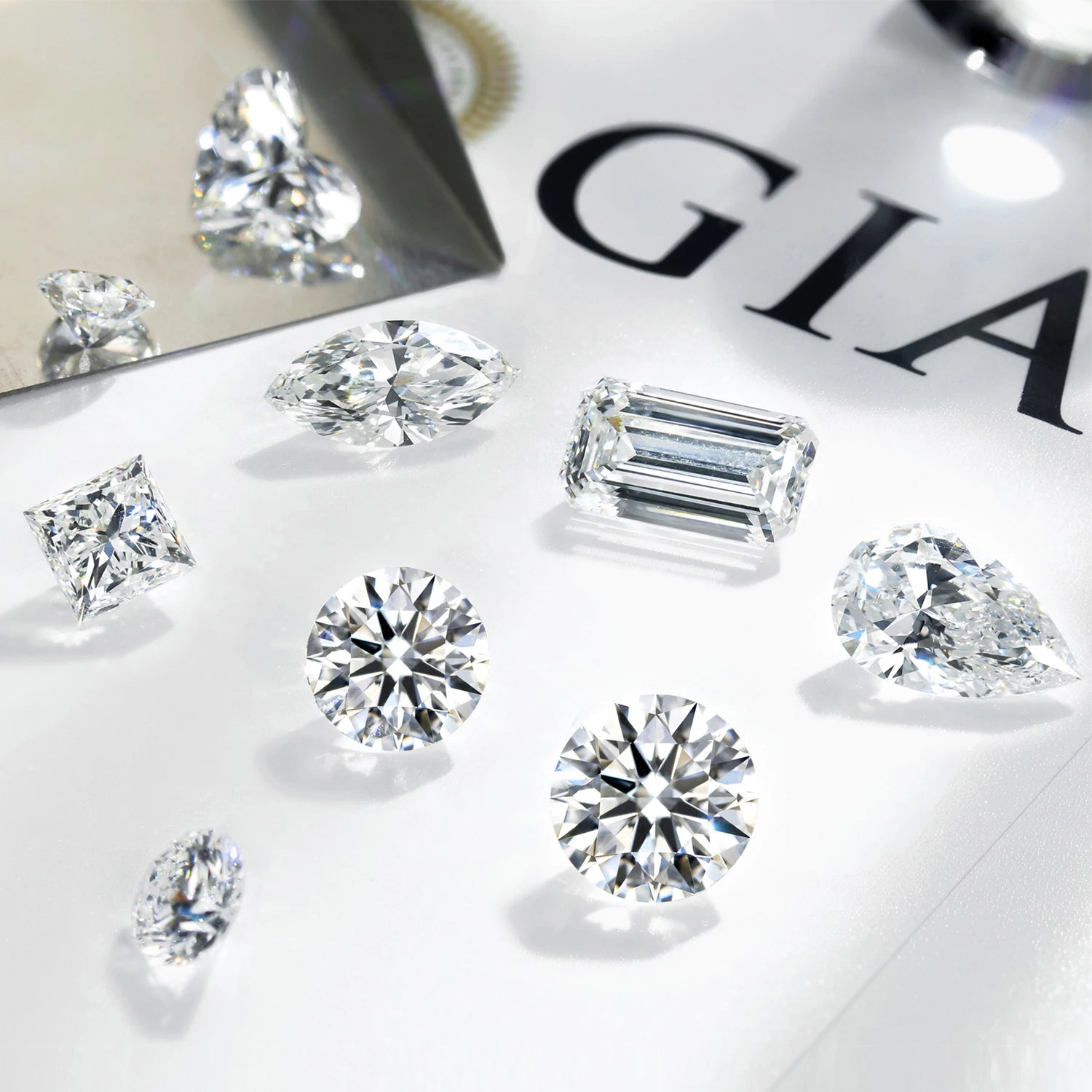 Mishang IGI GIA Certificate Wholesale 0.5ct 1ct 1.5ct 2ct 3ct Loose Lab Created Diamond HPHT CVD Lab Grown Diamond